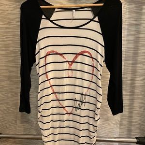 Baby love, striped planet motherhood maternity shirt